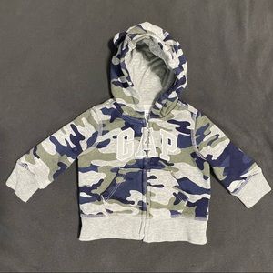 Baby Gap 3-6 months camouflage hoodie